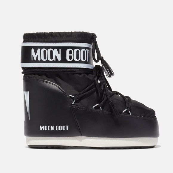 New Size EU 39-41 Moon Boot Icon Low Nylon Snow Boots Black - Picture 1 of 7